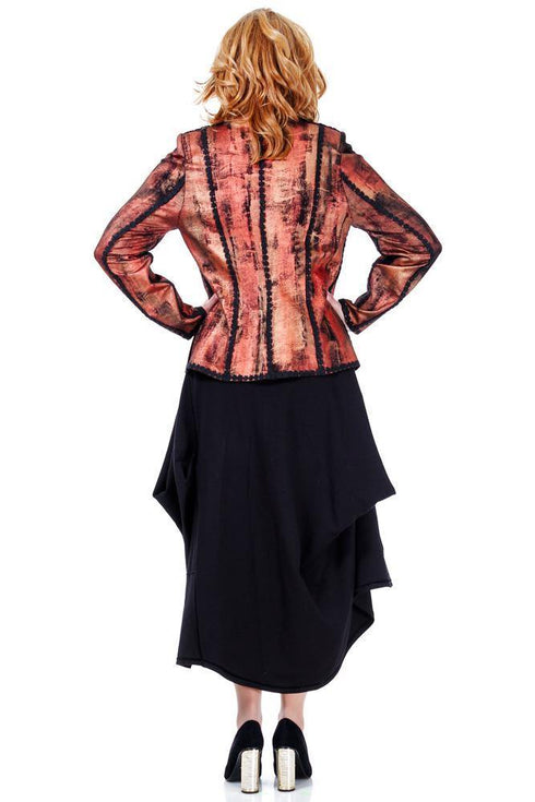 Sacou jerse pictat  Liza Panait Liza Panait Online Boutique